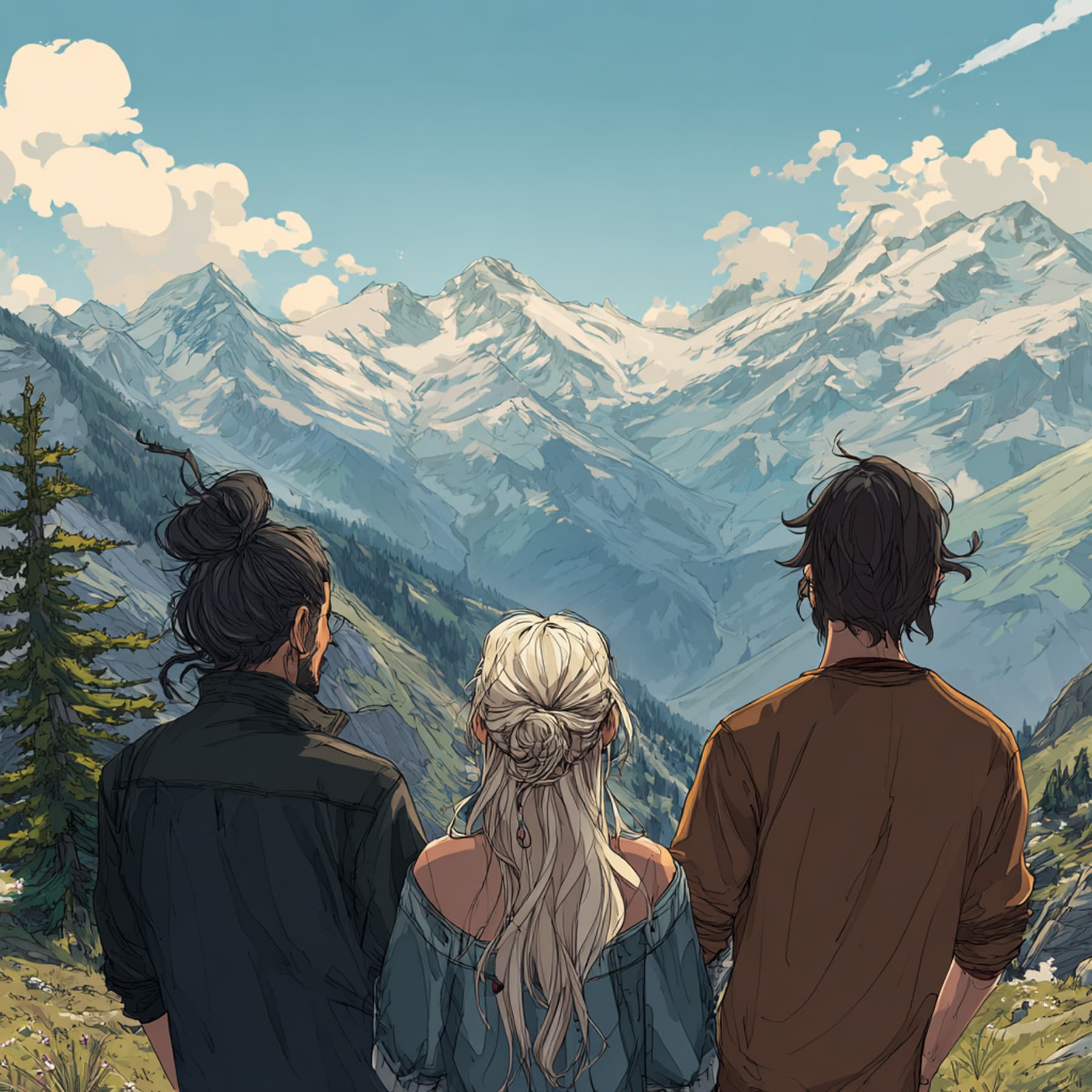 Illustration of the Peak Vision Media core team